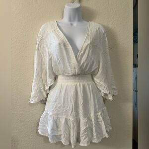 White Boho Chic Skort Romper